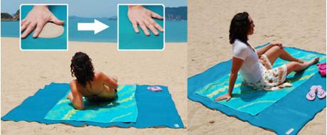 Plážová podložka Sand free Mat 150x200cm Modrá