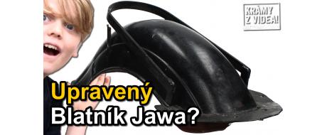 Přední blatník na Jawa Kývačka dobově upravený (čas 1:30)