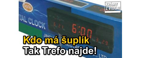 Digitální hodiny, nové nerozbalené, chybí trafo (čas 1:10)