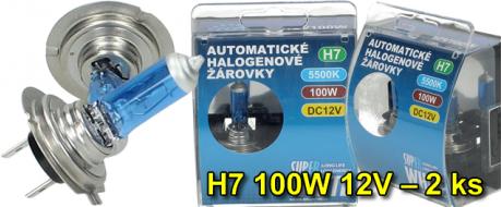 Halogenové žárovky H7 100W 5500K 12V – 2 ks
