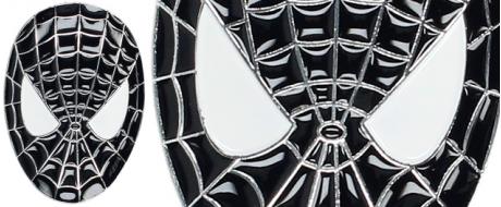 Kovová Samolepka Spiderman 3D – hlava (černá) 8 × 5,5 cm