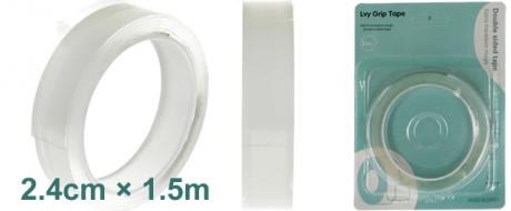 Oboustranná transparentní lepicí páska 2,4 cm × 1,5 m