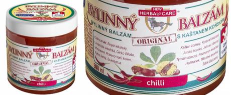 Bylinný balzám s kaštanem koňským a chilli 500 ml