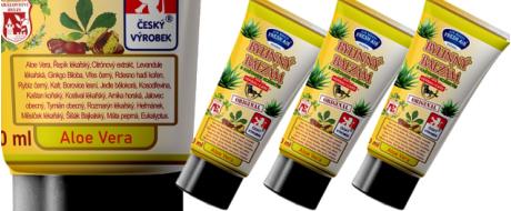 Bylinný balzám s kaštanem koňským a Aloe Vera v tubě 150 ml