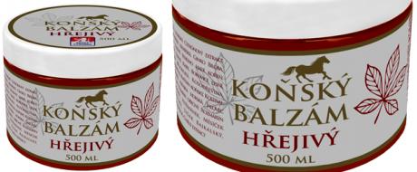 Koňský balzám s kaštanem koňským 500 ml – hřejivý