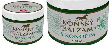 Koňský balzám s kaštanem koňským a konopím 500 ml