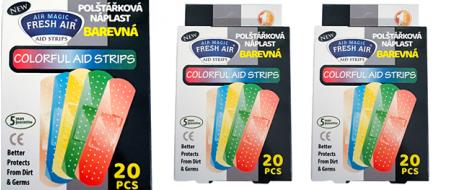 Polštářková náplast Colorful 20ks