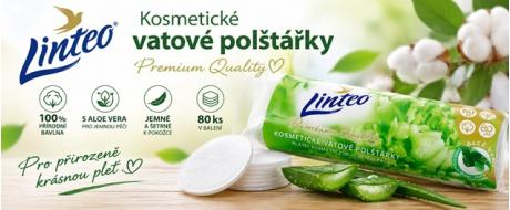 Kosmetické odličovací tampony Linteo Aloe Vera 80ks