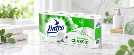 Toaletní papír Linteo Classic bílý 7+1 role – 2vrstvý