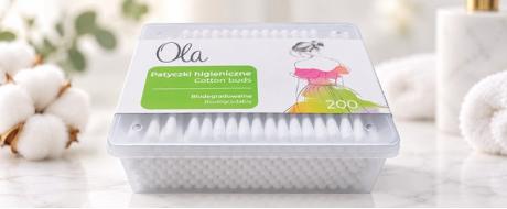 Papírové vatové tyčinky Ola 200ks – box