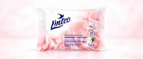 Vlhčené ubrousky Linteo Make-up 25ks – heřmánek a Aloe Vera
