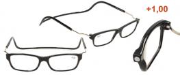 Dioptrické brýle s magnetem černé +1,00