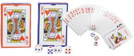 Karty na poker s kostkami 108 kusů
