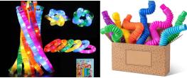 Pop natahovací svítivé trubičky 15-45cm 12ks