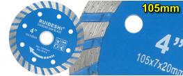 Diamantový řezný kotouč 105 × 7 × 21 mm – Ruideshi
