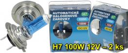 Halogenové žárovky H7 100W 5500K 12V – 2 ks