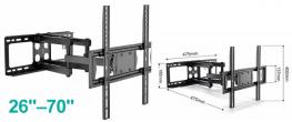 Nástěnný držák na TV Aerbes AB-ZJ115 26–70''