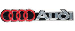 Kovová 3D samolepka Audi 16 × 3 cm