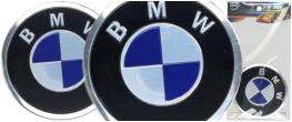 Kovová kulatá samolepka BMW 8,5 cm