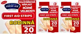 Polštářková náplast rodinná 20ks