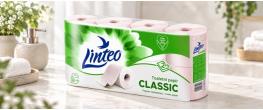 Toaletní papír Linteo Classic růžový 7+1 role – 2vrstvý