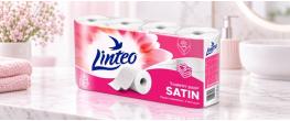 Toaletní papír Linteo Satin bílý 8 rolí – 3vrstvý, 15m