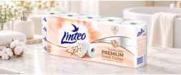 Toaletní papír Linteo Premium 10 rolí – 3vrstvý, 15m, bavlníková parfemace