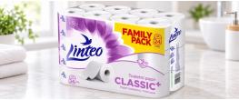 Toaletní papír Linteo Classic 24 rolí – 2vrstvý, bílý, 19m