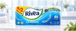Toaletní papír RIVEA Classic 10 rolí – 2vrstvý