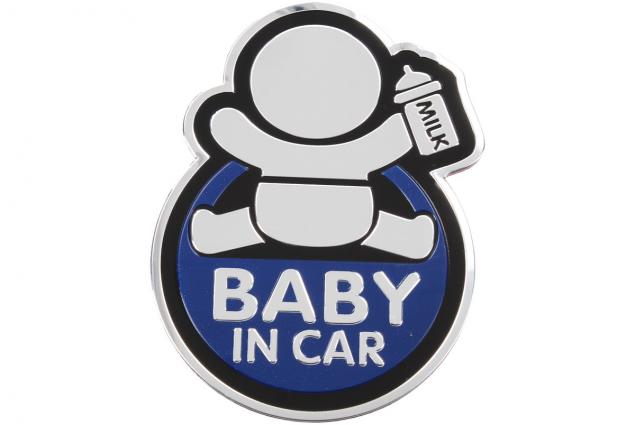 Foto 5 - Kovová samolepka BABY IN CAR 7cm x 10cm 