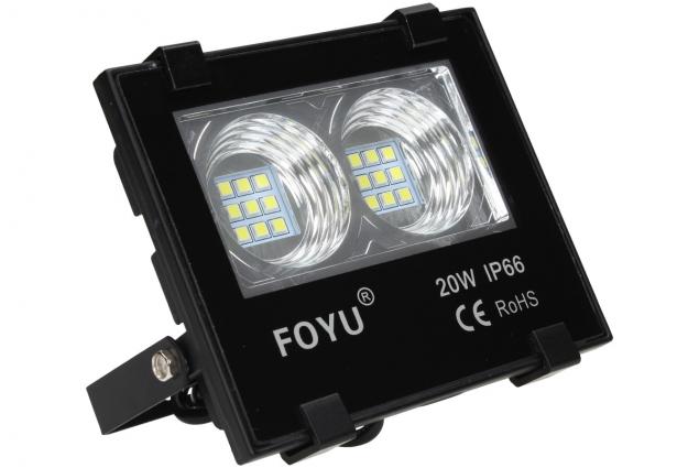 LED super výkonný reflektor FOYU 20W plochý 