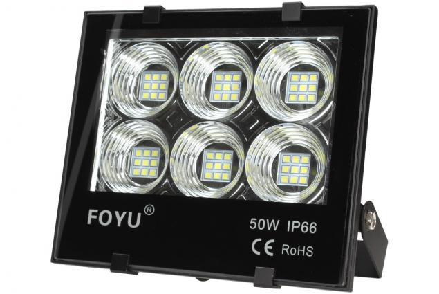 LED super výkonný reflektor FOYU 50W plochý