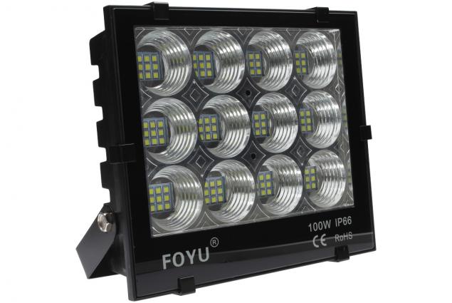 LED super výkonný reflektor FOYU 100W plochý