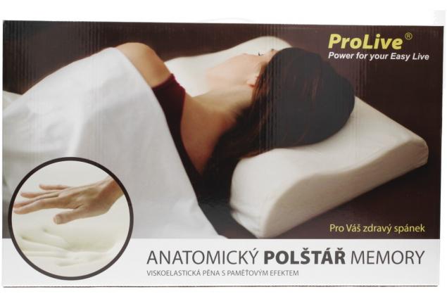 Anatomický polštář ProLive 50x30x10cm