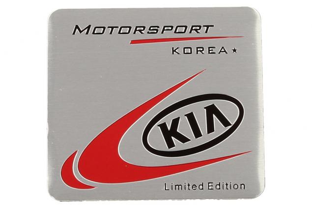 Kovová samolepka KIA Korea MOTORSPORT