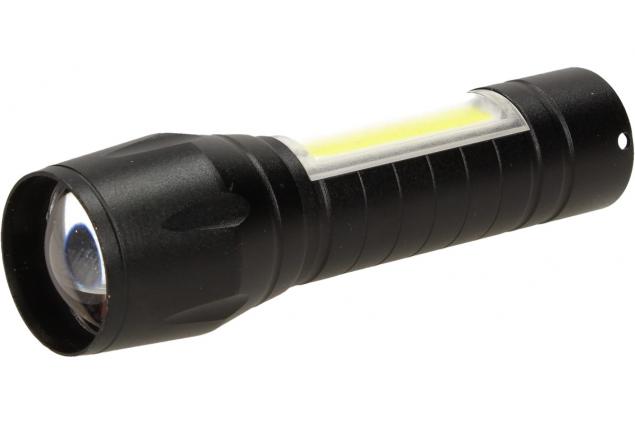 Vodotěsná a nárazuvzdorná nabíjecí LED baterka 2v1 se ZOOMEM