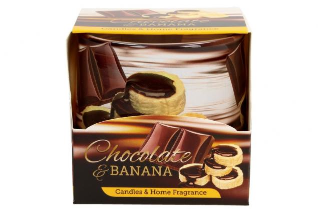 Vonná svíčka banán s čokoládou
