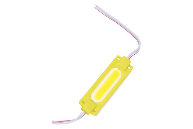 Nalepovací silná oválná LED dioda žlutá
