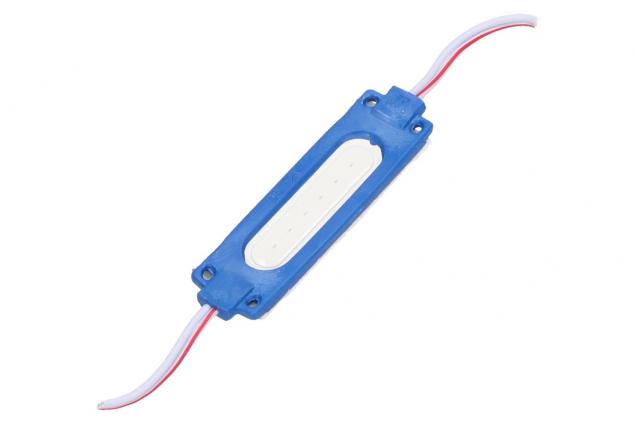 Nalepovací silná oválná LED dioda modrá