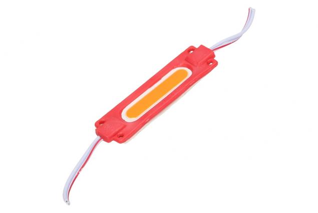 Nalepovací silná oválná LED dioda červená