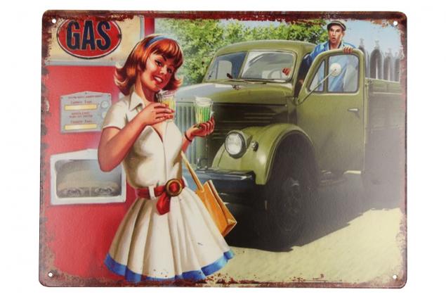 Plechová cedule GAS (25x33 cm)