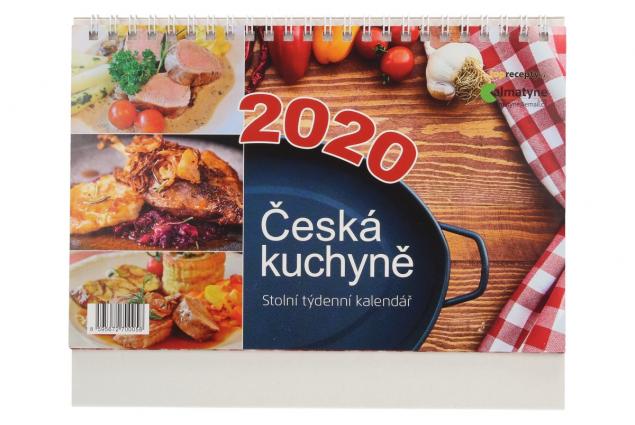 Kalendář 2020 Česká Kuchyně 22 x 17 cm