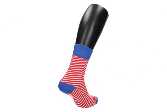 Ponožky červeno-bílé proužky
