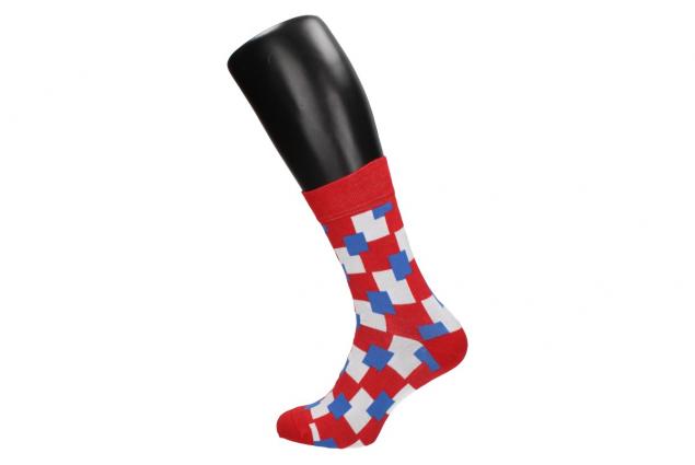 Ponožky s barevnými čtverci
