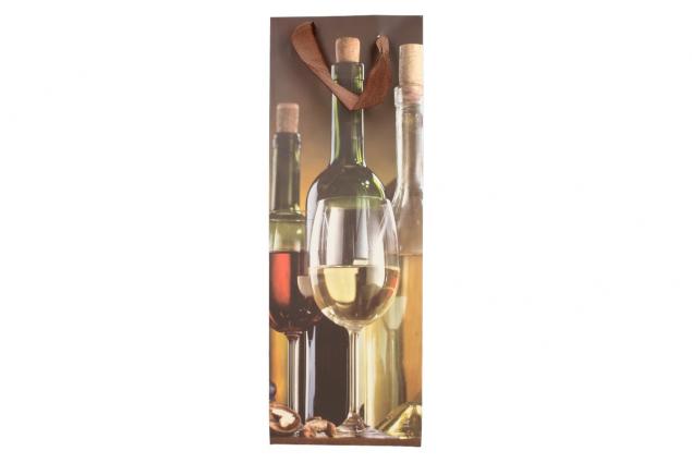 Dárková taška na víno různé druhy vín 36x12 cm
