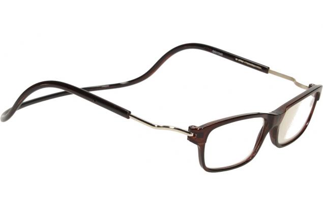Foto 6 - Dioptrické brýle s magnetem hnědé +2,00