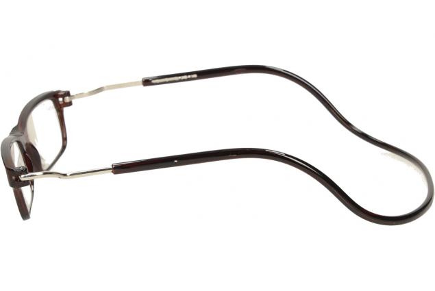 Dioptrické brýle s magnetem hnědé +3,50