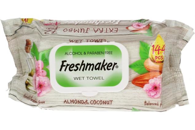 Foto 2 - Freshmaker vlhčené ubrousky 144ks Coconut & Almond
