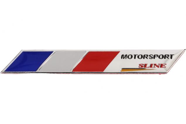 Kovová samolepka Francie Motorsport sline 9 x 1,5 cm