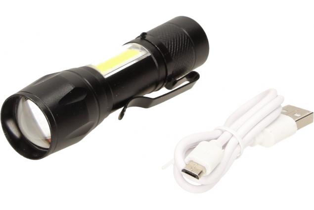 Foto 3 - LED Kapesní výkonná nabíjecí svítilna s klipem